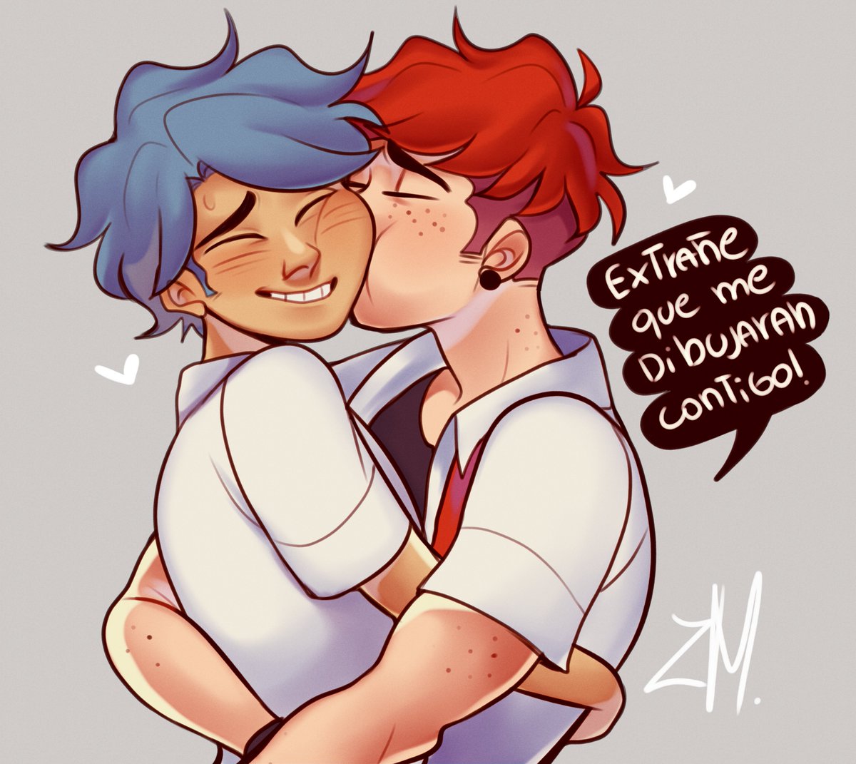 ZusuruMiya's tweet photo. Besitos del pelirrojo 🥺💘

(Pues si, Regreso la miya amante del fon. jsjsj)
#FNAFHSZ3R0 #FHSZERO #SaveFon #FON https://t.co/YoHfimX7C2