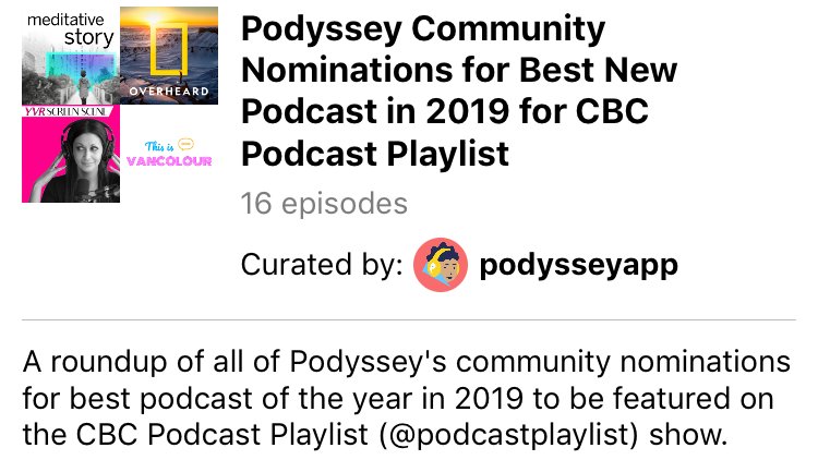 Podyssey Podcasts tweet media