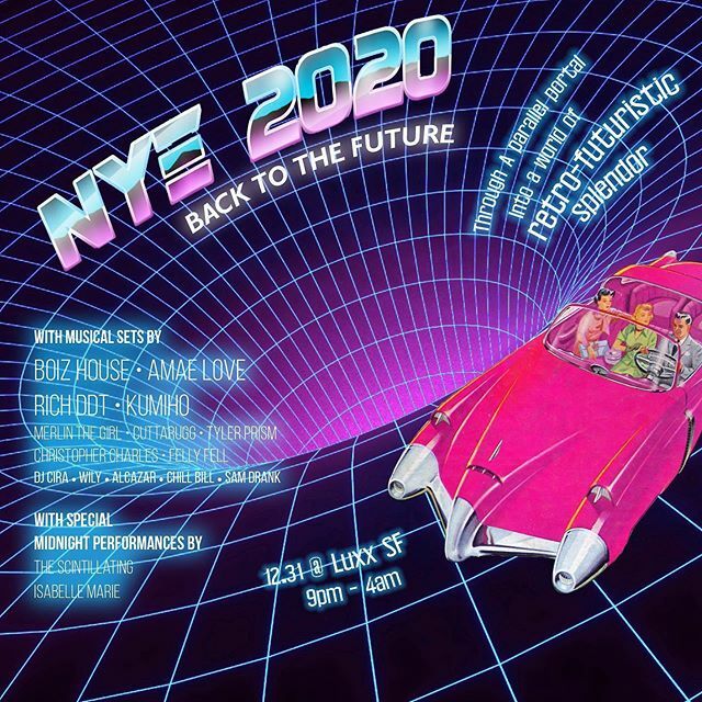 Riding NYE Back To The Future with <a href="/richddt/">Rich DDT</a> <a href="/b1/">B1</a>.music and installations from <a href="/moldover/">moldover</a> @illuminationart KissKissRevolution and more! Use 20%-off discount code “lovetech” before we sell out - see you in the future!!
ift.tt/39sP4UC