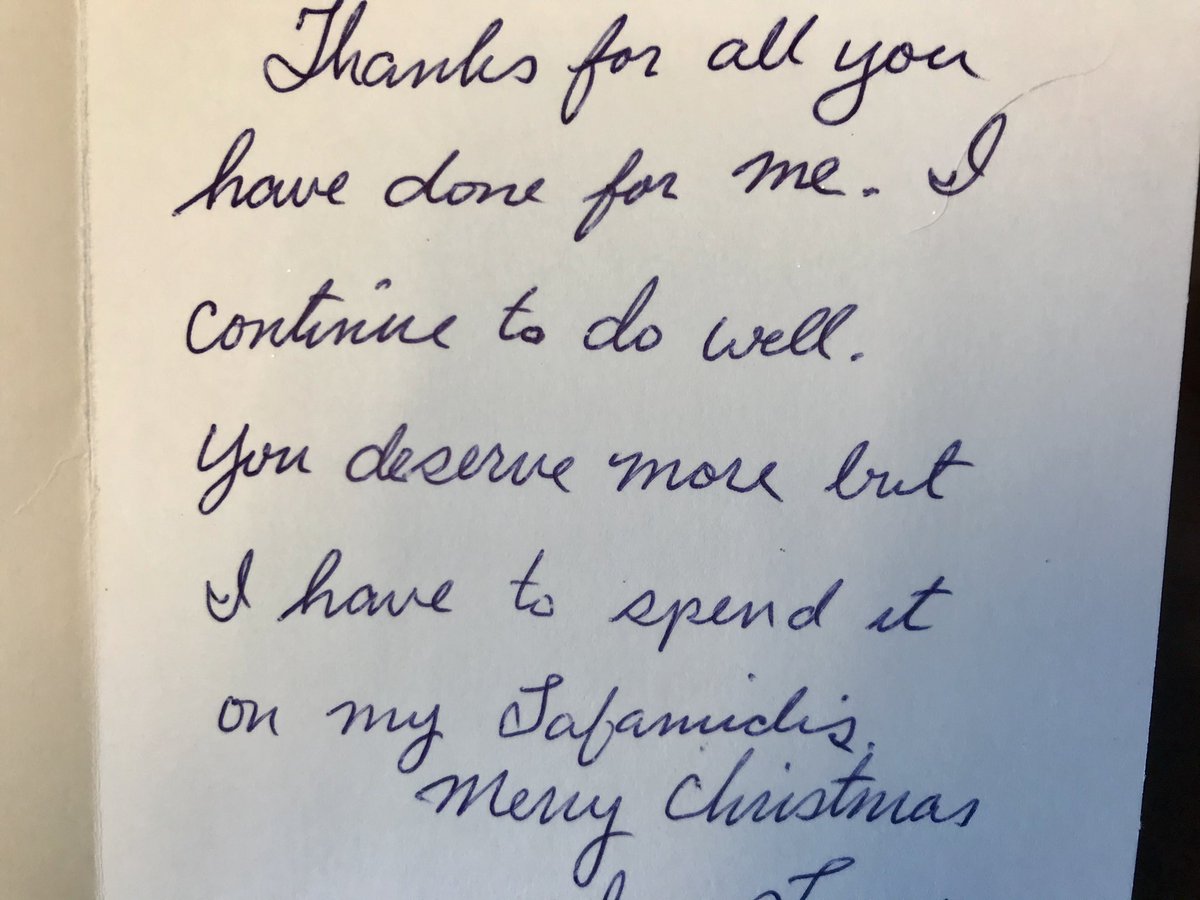 MKIttlesonMD's tweet photo. Christmas gift from a grateful patient. 

“You deserve more but I have to spend it on my tafamidis.”

It would be funny if it weren’t true... https://t.co/CssgWy99zE