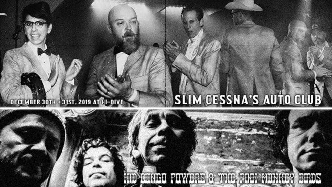 TheColoSound's tweet image. Tonight, The Colorado Sound Presents Night Two of @SlimCessna's Auto Club with King Congo &amp;amp; The Pink Monkey Birds, plus the Hang Rounders. Doors are at 8 pm. For tickets: buff.ly/35BRmys