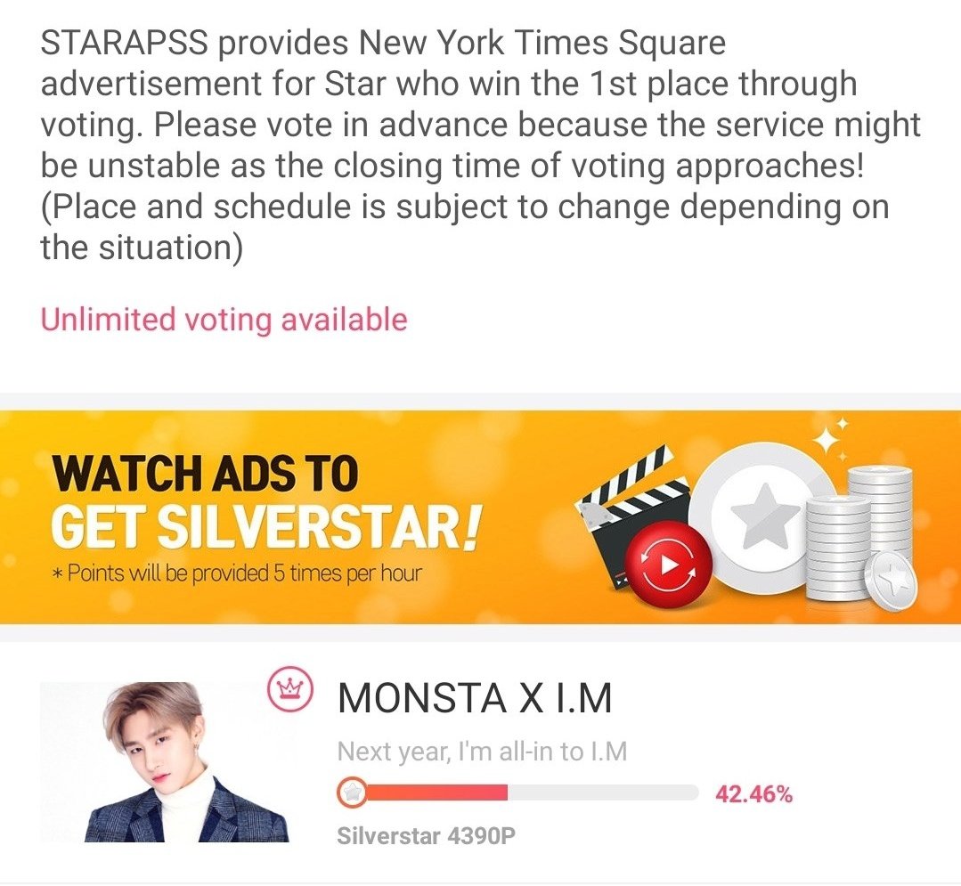 MONBEBEnt's tweet photo. Just in case some of you guys didn't know, Changkyun won on Starpass so he's going to be getting a free ad in Times Square. The date and time are not set in stone but I'll go livestream it when it does come out! https://t.co/CDgBAZlxJN