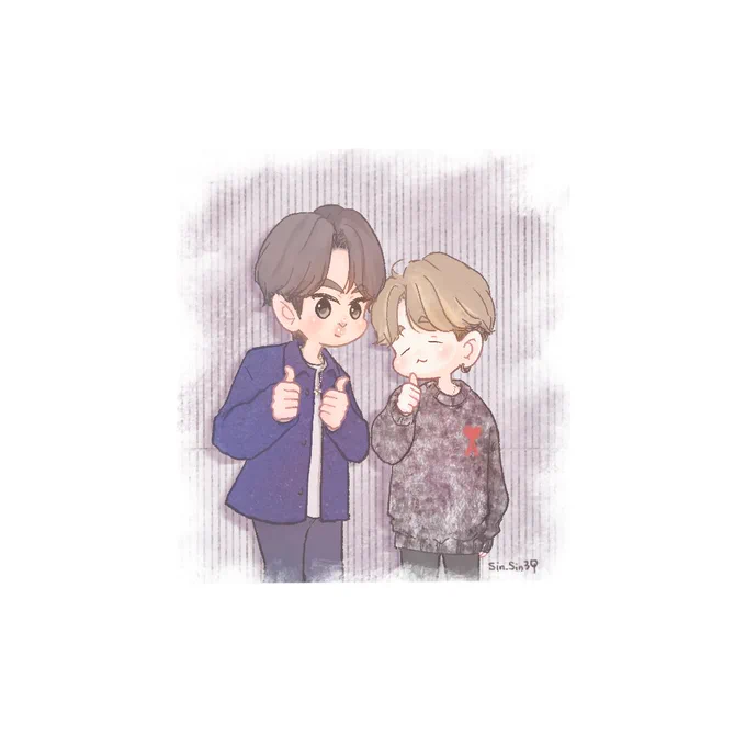 2020年初めのお絵描きは大好きなSINで…◡̈⃝︎⋆︎* 
