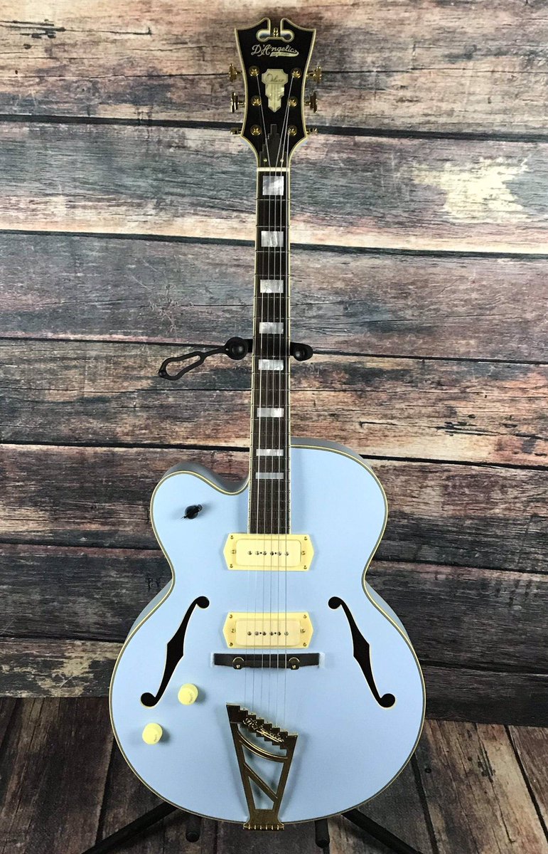 D'angelico Deluxe 59 powder blue ~ ($1,999) Shawn uses this guitar