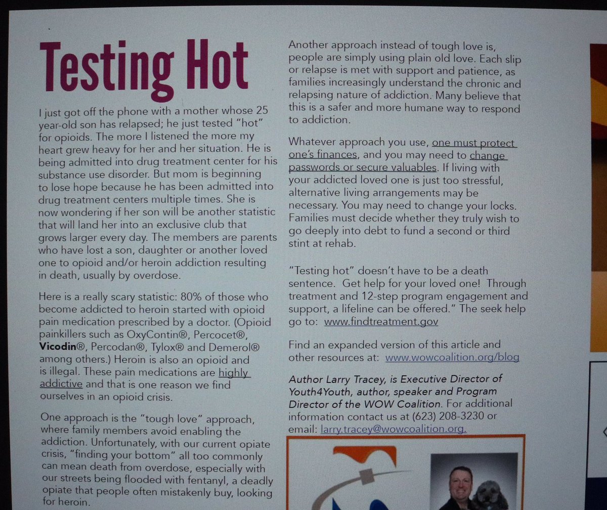 wowcoalition's tweet photo. Check out January's Main Street Magazine release "Testing Hot"!
Visit the link below to see the full article on our blog:
https://t.co/jdQoFCEoom
#wowcoalition #getintheway #RxAbuse #TestingHot #mainstreetmagazine https://t.co/oWkk8Jzl3E