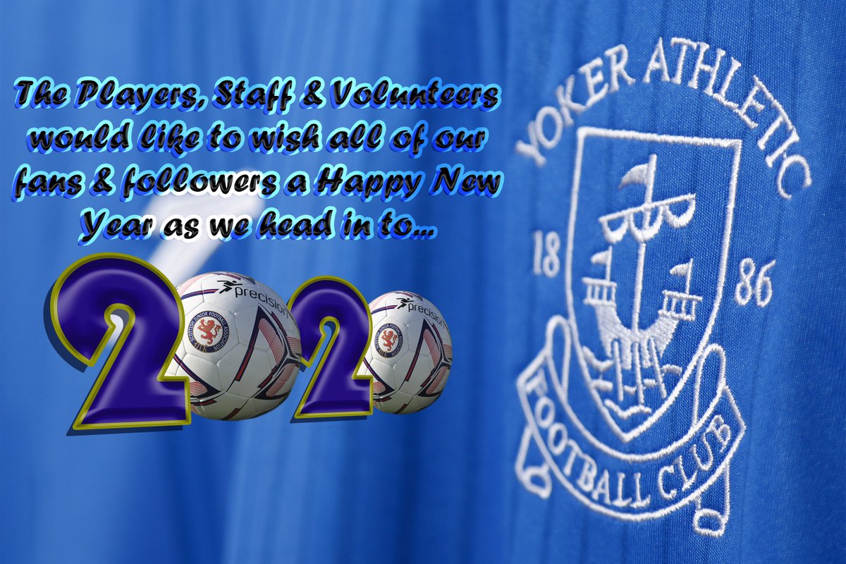 YokerAthleticFC's tweet photo. 2019 has finished on a high for the club, Lets keep up the momentum as we go into #2020 Happy New Year #HappyNewYear #NewDecade #NewBeginings #WheHo #AlwaysBeenHolm #YAFC https://t.co/eP0xekmEQ1