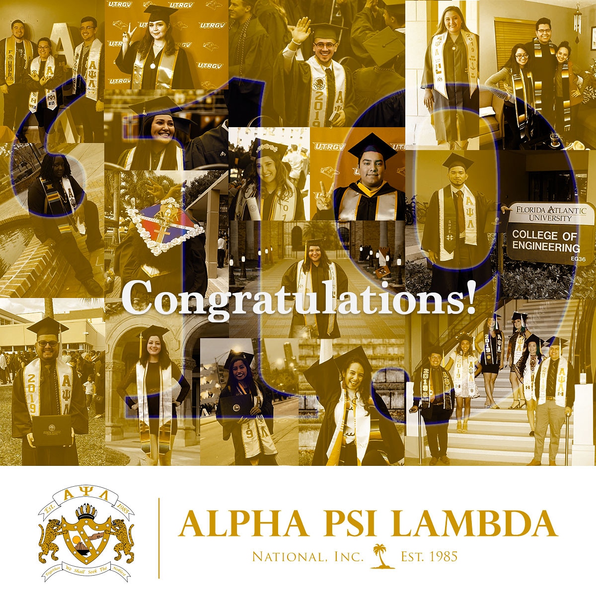 While the year comes to an end, we want to congratulate those who recently walked across the stage. You recieved a great gift this holiday season. Congratulations to the Class of 2019!
#AlphaPsiLambda #APsi #AΨΛ #APsiGraduates #NALFOUNITED #NALFO #ClassOf19 #ClassOf2019