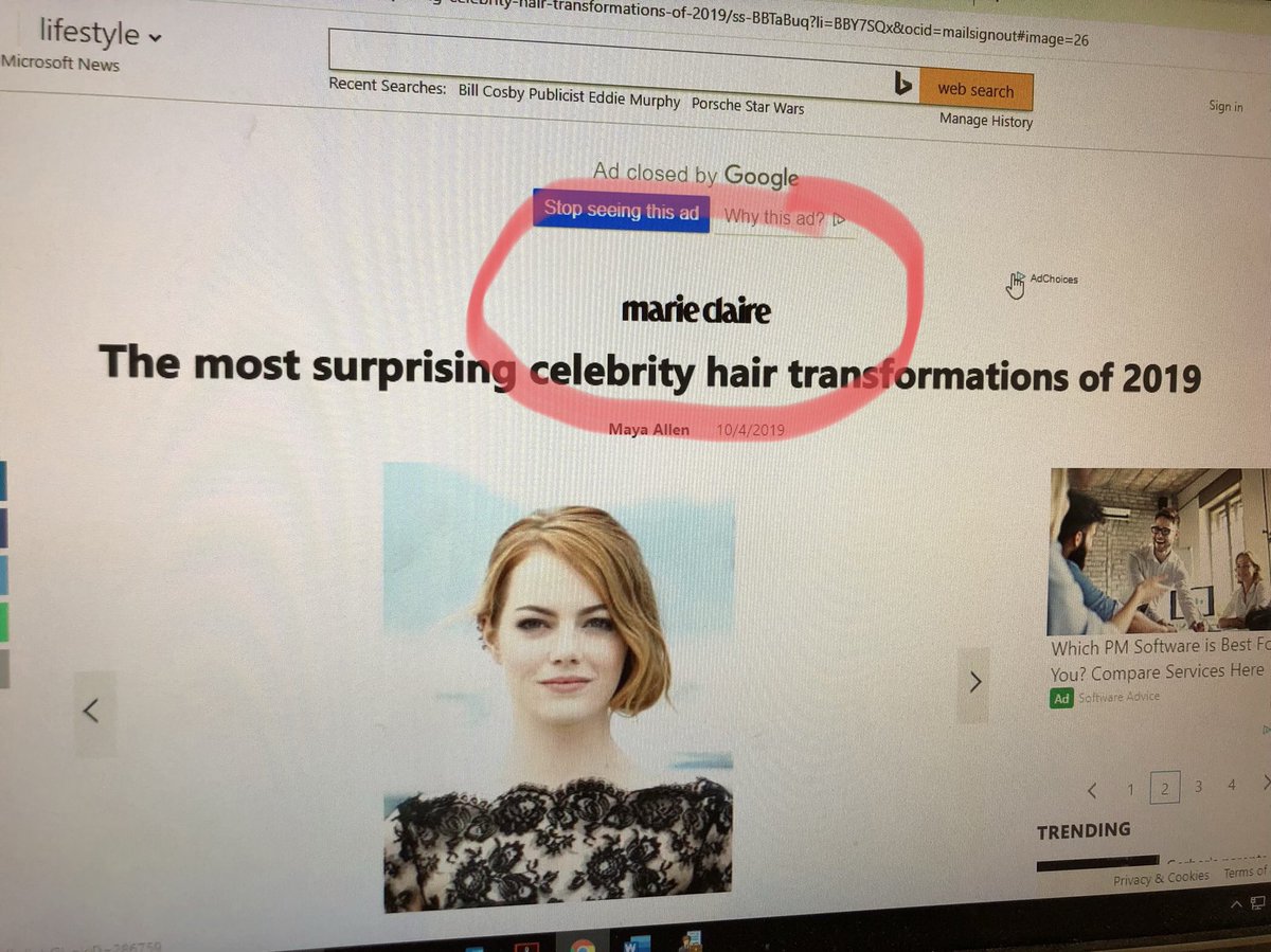 alpcm1970's tweet photo. @marieclaire unless Emma Roberts underwent more than a hair transformation THIS is Emma Stone. https://t.co/7WvCe0SjZI