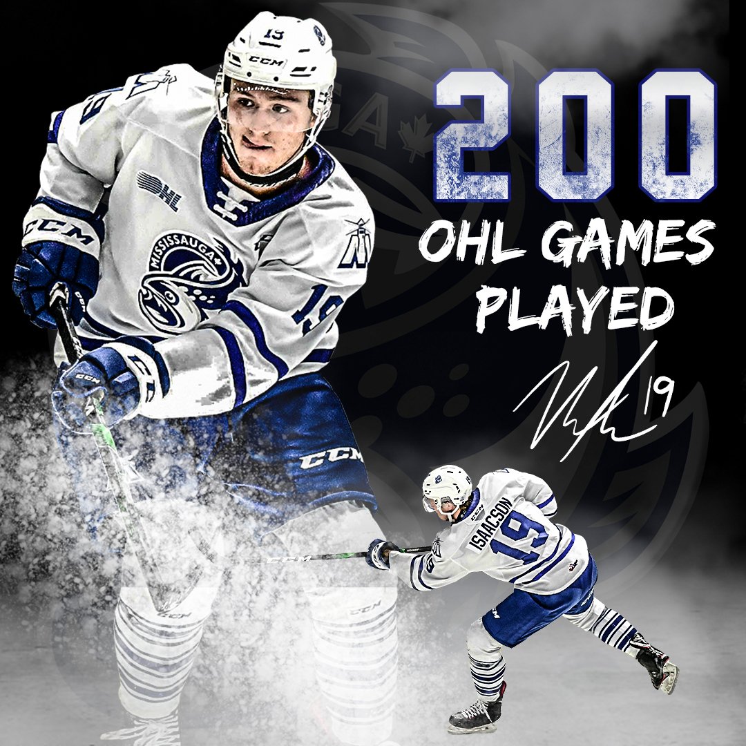 Tonight marks <a href="/nick_isaacson/">Nick Isaacson</a>'s 200th career OHL game. Congratulations Nick 👊

#MISSvsHAM