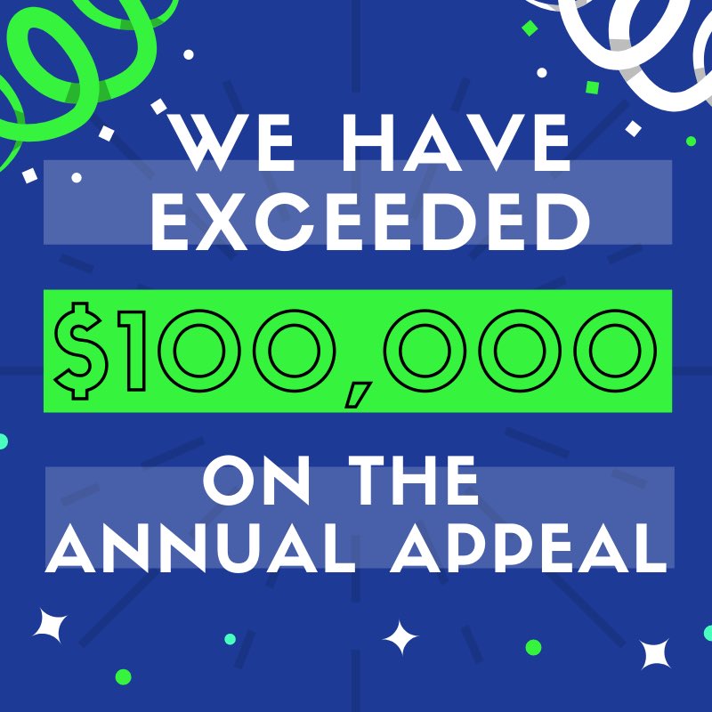Lighthouse_Of_C's tweet photo. We are thrilled that we have just reached over $100,000 for the 2019 Annual Appeal. Thank you for helping us reach this phenomenal level!  Happy new year. https://t.co/9YsMfPYy0K