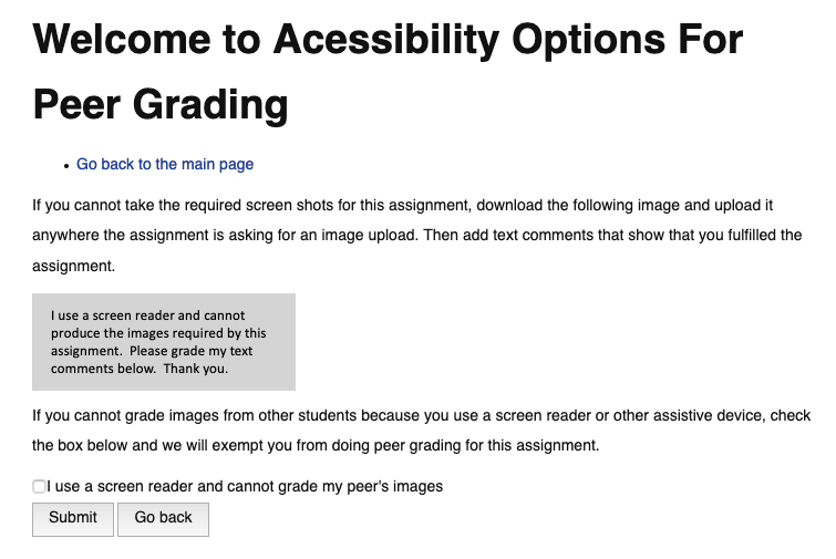 drchuck's tweet photo. It feels good that the my last commit of the decade is to add a feature to my social/peer grading tool to better support accessibility for one of my visually impaired @Coursera students in #PY4E #ThankfulAndHumbled #OpenSourceEdTech https://t.co/SDaee8FD3p