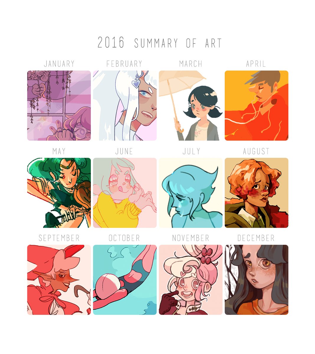 ✨ previous years. . .
i started drawing digitally around 2013/2014, so it's been six years of a wild ride in art! thanks for sticking with me during this time! 