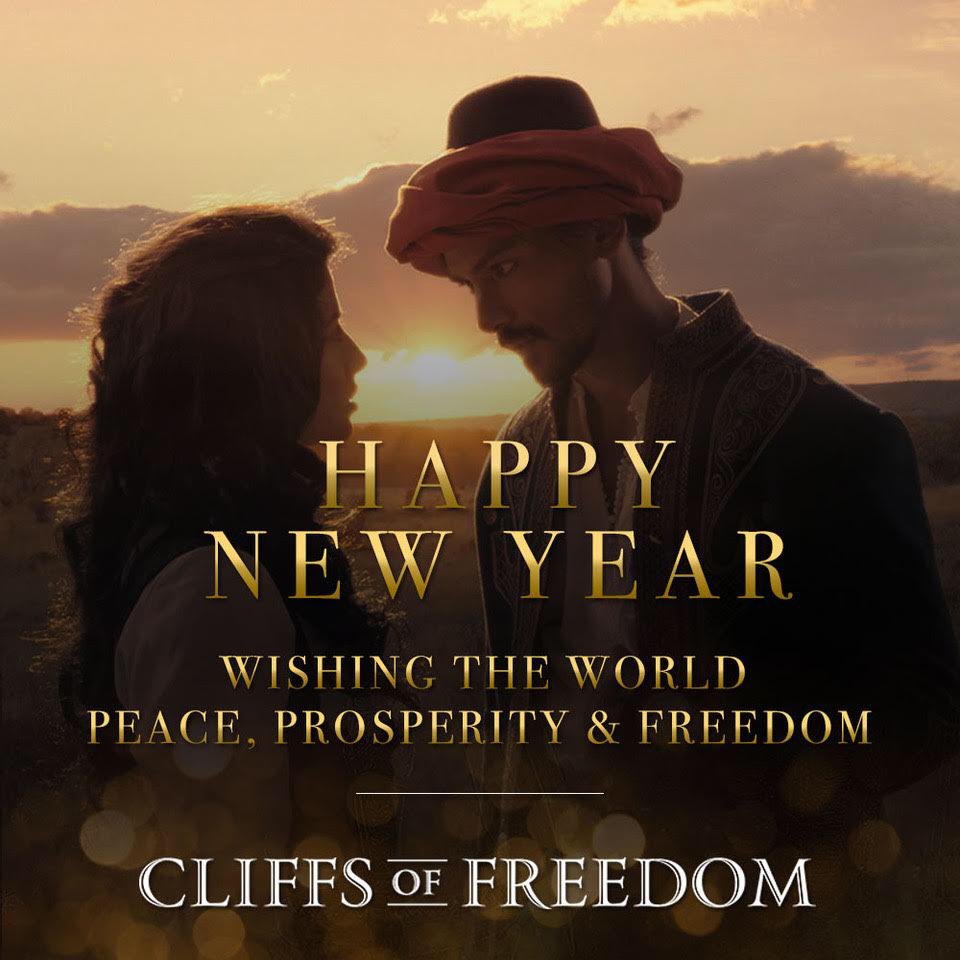 cliffsfilm's tweet photo. Happy New Year! Wishing the world peace, prosperity and freedom. #CliffsOfFreedom https://t.co/h2Aclenwz9