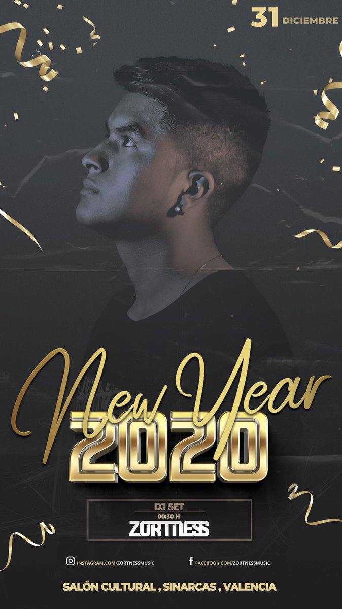 ZORTNESSMUSIC's tweet photo. Esta noche cerramos el año 2019 en 📍SINARCAS (VLC)
#ZORTNESS https://t.co/qkn8vt9gBn