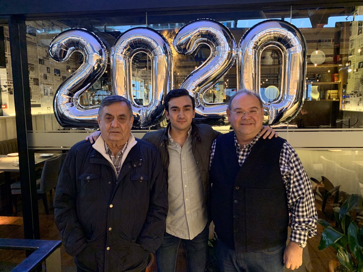 Última comida del año con estos  grandes maestros.