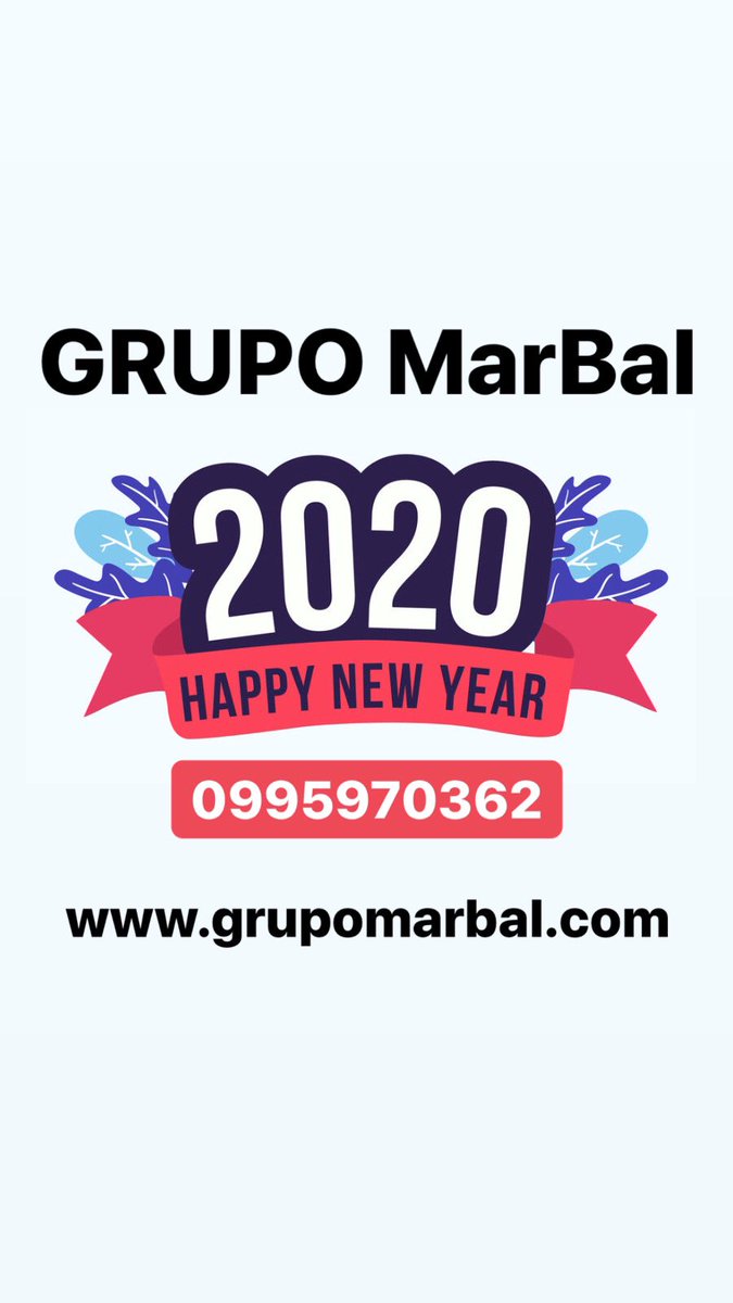 grupomarbal's tweet photo. Feliz 2020 te desea GRUPO MarBal https://t.co/oQ4VqNqrOL
.
.
.
.
.
.
.
#grupomarbal #hostingweb #streamingaudio #disenioweb #internet #dominios #reseller #windows #linux #cpanel #followme #soportehosting #soportetecnico 👍 https://t.co/kbdYEU5Qyq