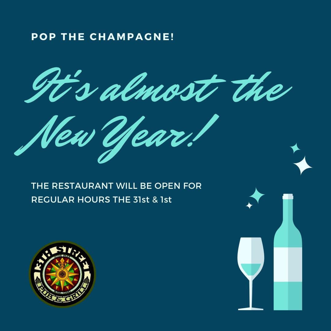 Celebrate with us tonight and tomorrow! We'll be open for our regular hours 11AM - 10PM. Cheers to  #NewYears #NewYearsEve