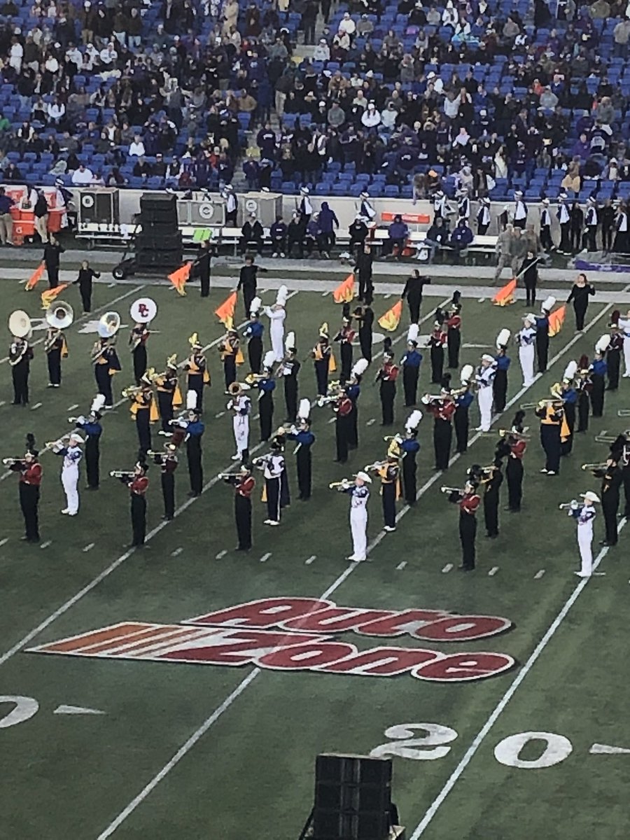 principalStella's tweet photo. Be a part of something bigger than yourself! @spirit_nhs Band.. Liberty Bowl pregame &amp;
Halftime... and bringing home many honors! @NorthwestRISD @NORTHWEST_LIONS https://t.co/MyLE3wp7Ea