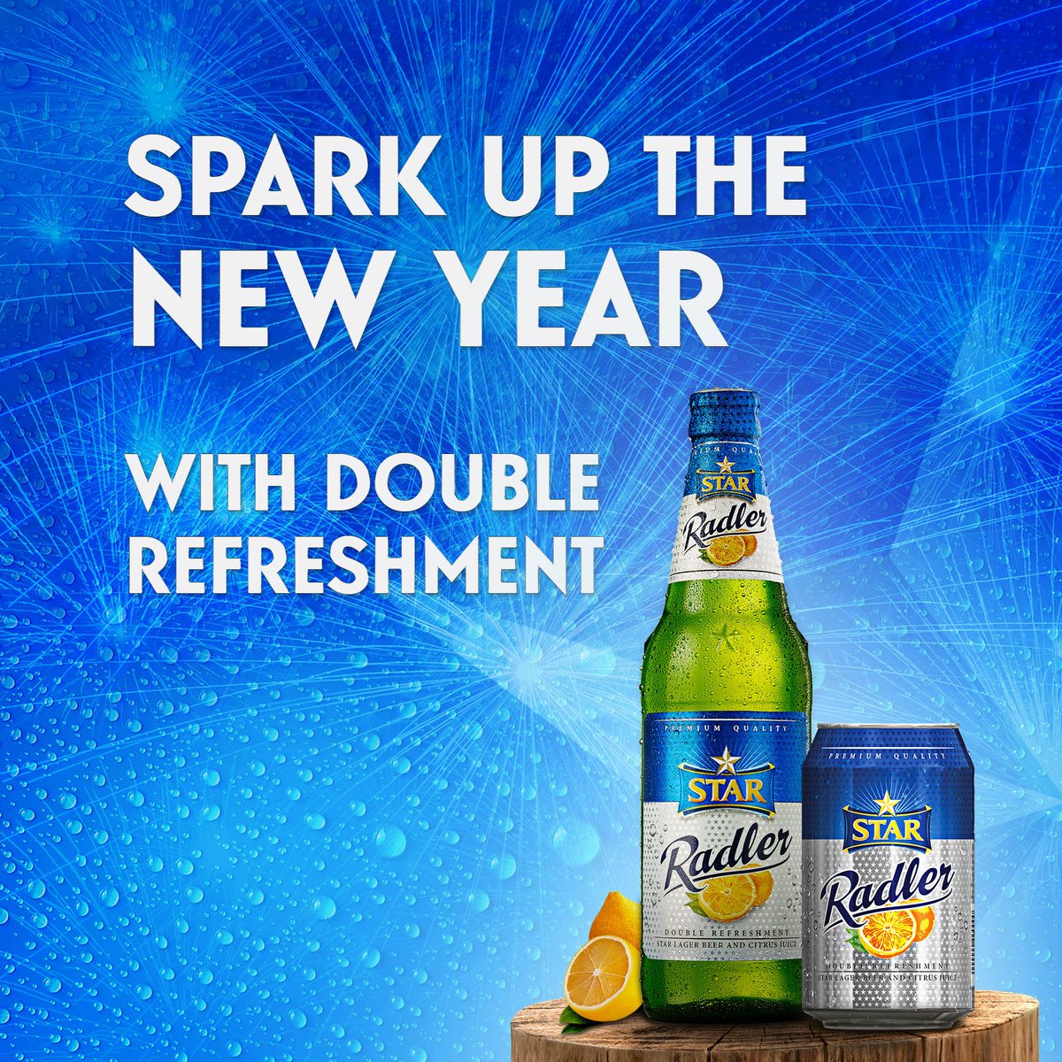 star_radler's tweet photo. Wishing all our fans a Happy New Year 🎉🎉🎉

Enjoy #DoubleRefreshment with #STARradler 🍻 https://t.co/AhTMtPy0L6