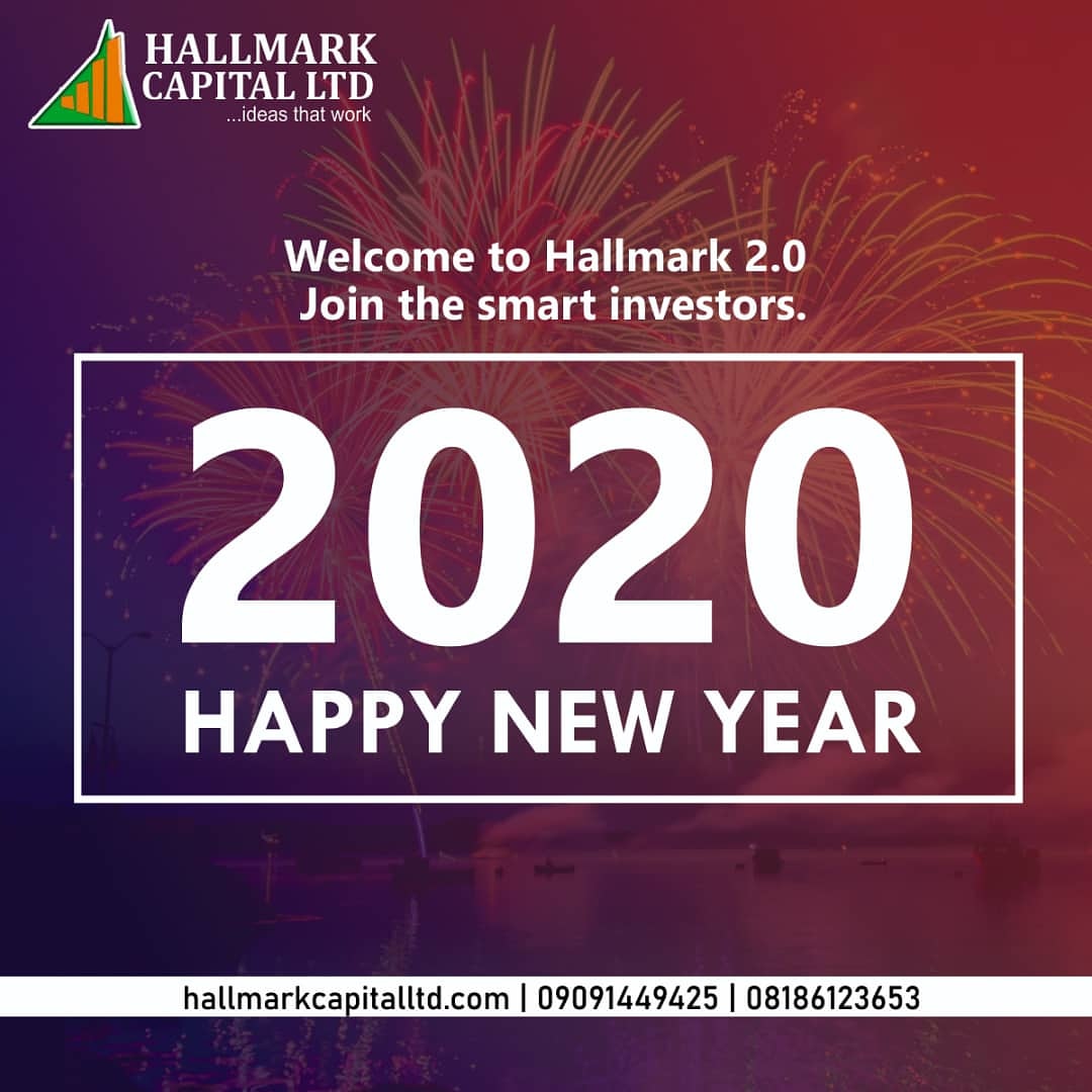 HallmarkCapital's tweet photo. Happy new year 2020 Nigerians. Hallmark Capital Limited appreciates you our esteemed customers.
#hallmark2.1 https://t.co/3IEBMCEU2H