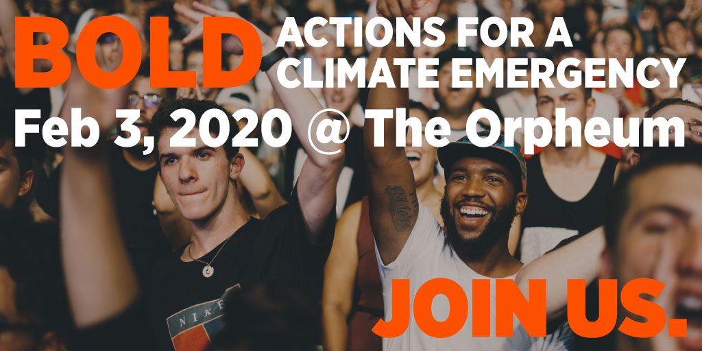 CityofVancouver's tweet photo. On Feb 3 join us for BOLD ACTIONS FOR A CLIMATE EMERGENCY: a conversation on what #climateemergency means for #Vancouver and what we need to do to get real about it. Register today for 50%-off ticket prices! https://t.co/5NuGgeqHzx #VanClimateEmergency #YVR #concerts #VanEvents https://t.co/TPXNHmlohb