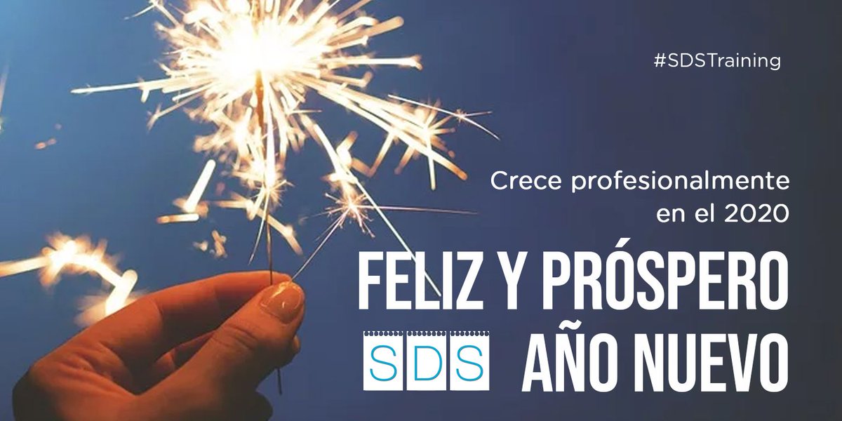 sdstraining's tweet photo. Con la llegada del nuevo año se abre un infinito abanico de posibilidades para nosotros, pues... ¿Quién no tiene en su 📝 lista de nuevos propósitos "Aprender ..."? Entonces, ¿cómo vas a crecer profesionalmente este 2020?¡Feliz 2020! 😉

#SDSTraining  #FormaciónAMedida #Formacion https://t.co/4hREYiWjfp
