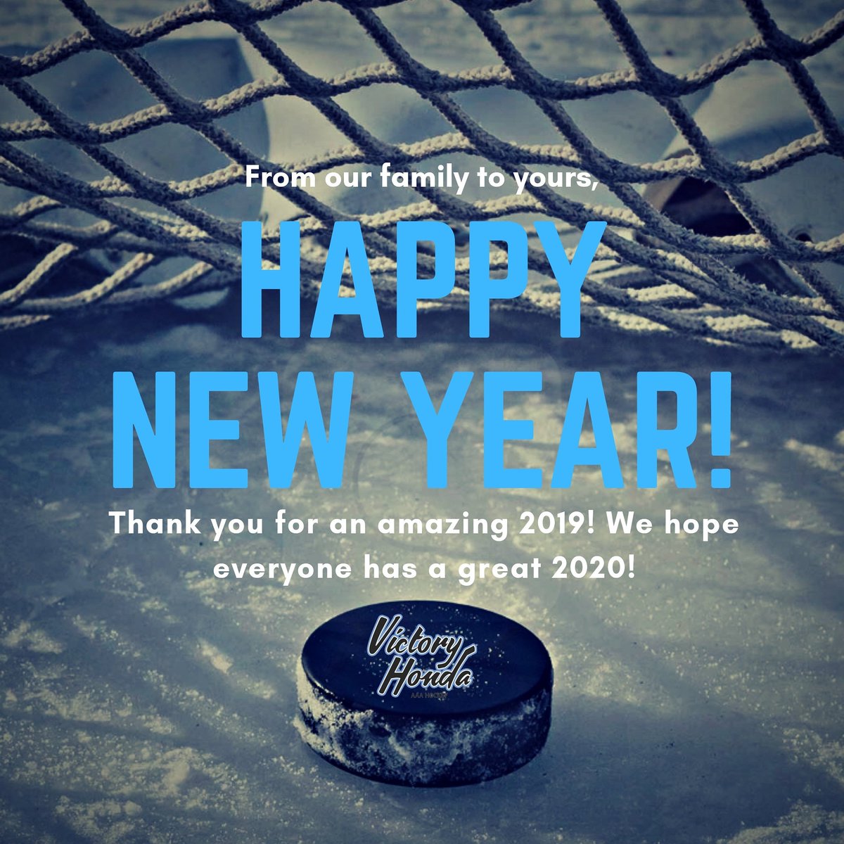 Happy New Year from our family to yours! We hope everyone has a great 2020!! #vhaaahockeyforever