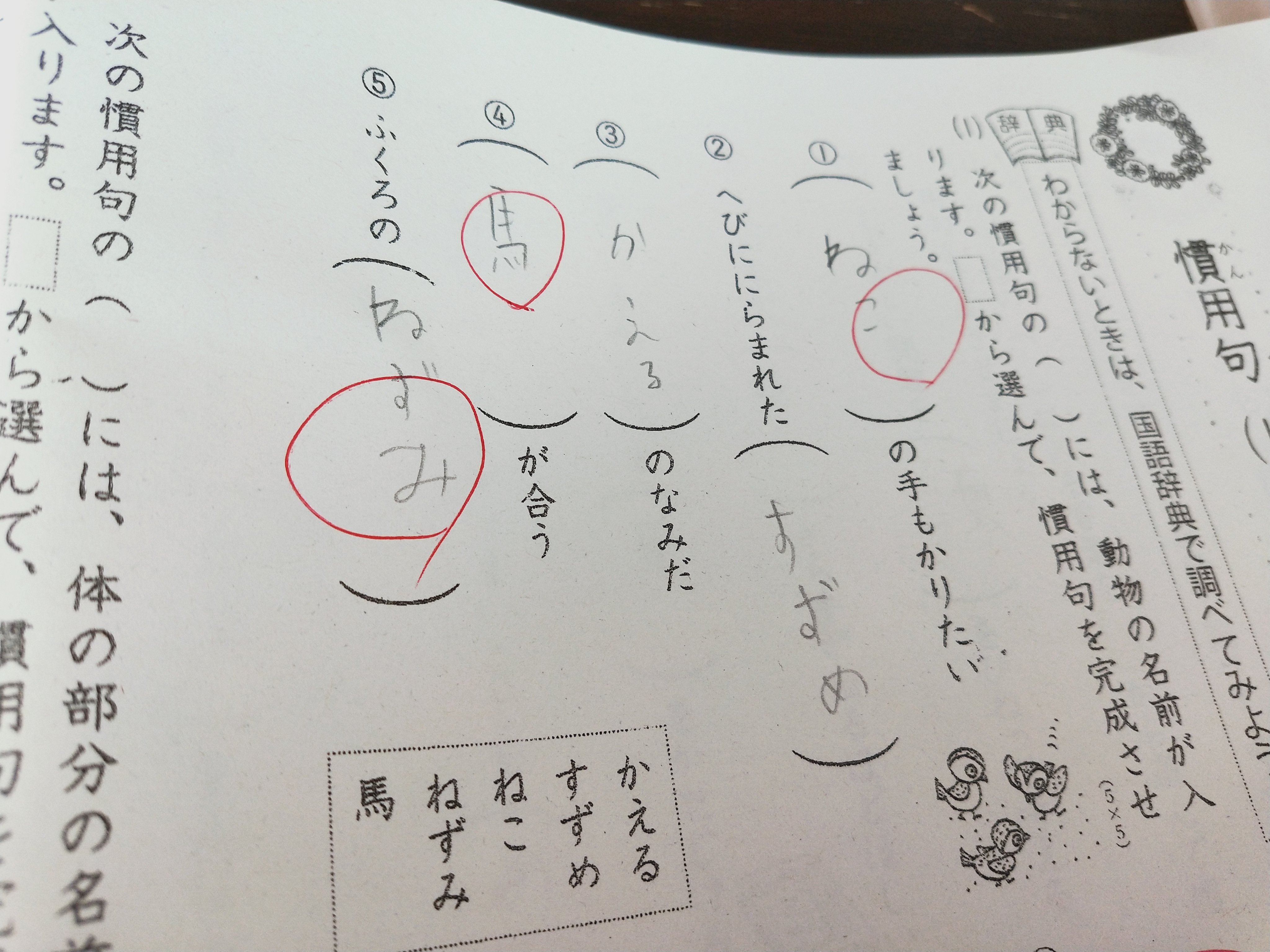 たいようｔｖ 小４冬休みの宿題を丸付けしてるのだけど慣用句がよくわかっていない模様 へびににらまれた のなみだ おい 慣用句 冬休み 宿題 丸付け たいようｔｖ チャンネル登録 T Co Fdyvndfz2k T Co