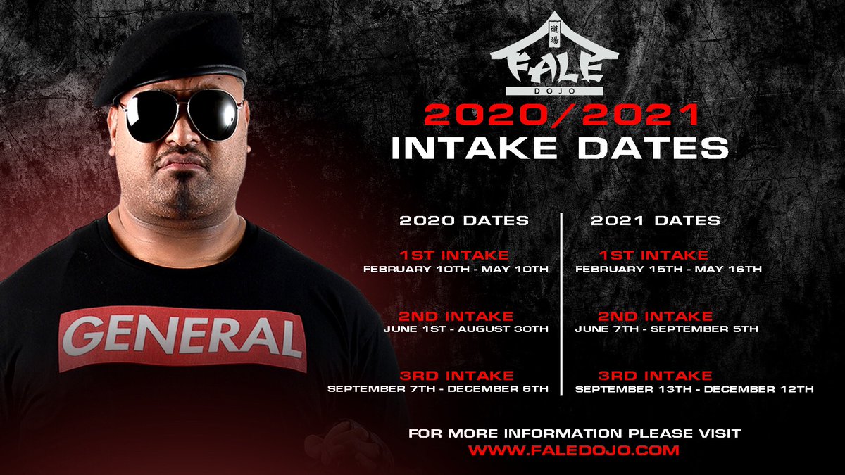FaleDojo's tweet photo. The best way to predict the future is to create it. Don’t wait! Intakes for FaleDojo’s 3 month Pro Wrestling course for 2020 and 2021 are now available
Make sure to apply in fast
https://t.co/DwyphHI06B or email us at faledojo@gmail.com or DM on any of our social media outlets https://t.co/3HoOuUB4d8