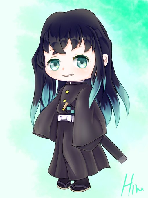 hinaさんがTwitterに投稿した時透無一郎(鬼滅の刃)のイラスト。