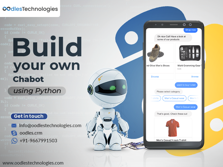 oodles_platform's tweet photo. Enhance your customer experiences by developing and integrating interactive Chatbot application into website. Drop us a line TODAY! https://t.co/HZzzkmaUL5

#Chatbot #AppDevelopment #ChatbotApps #MobileAppDevelopment #Technology #AI #MachineLearning https://t.co/DIon3caD8S