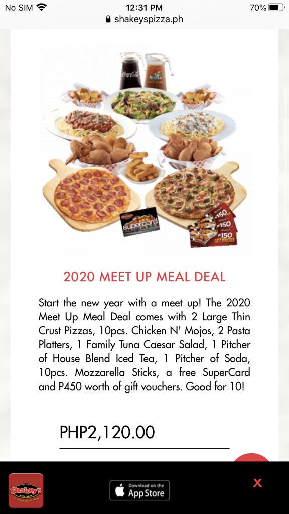 HouseofRoj's tweet photo. SHAKEY’S PROMO!!!! Hello 2020! Shakey’s naman Goodbye diet agad 😱🤪😩😫 @PHShakeys #Food #PHShakeys #2020 #Hello2020 #GoodbyeDiet https://t.co/FuYt188PGo