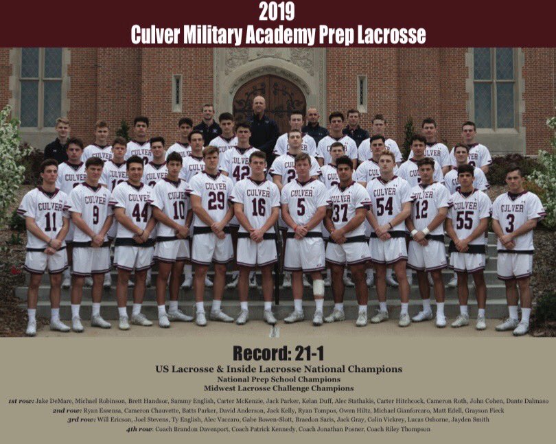 Culver_Lacrosse's tweet photo. Does anyone have a stronger case for high school program of the decade? Doesn’t get much better than this collection of teams. 3x National Champions, and an Undefeated Season!  Looking forward to starting the next decade in 2020! #ftb https://t.co/LHmyIt7i9x