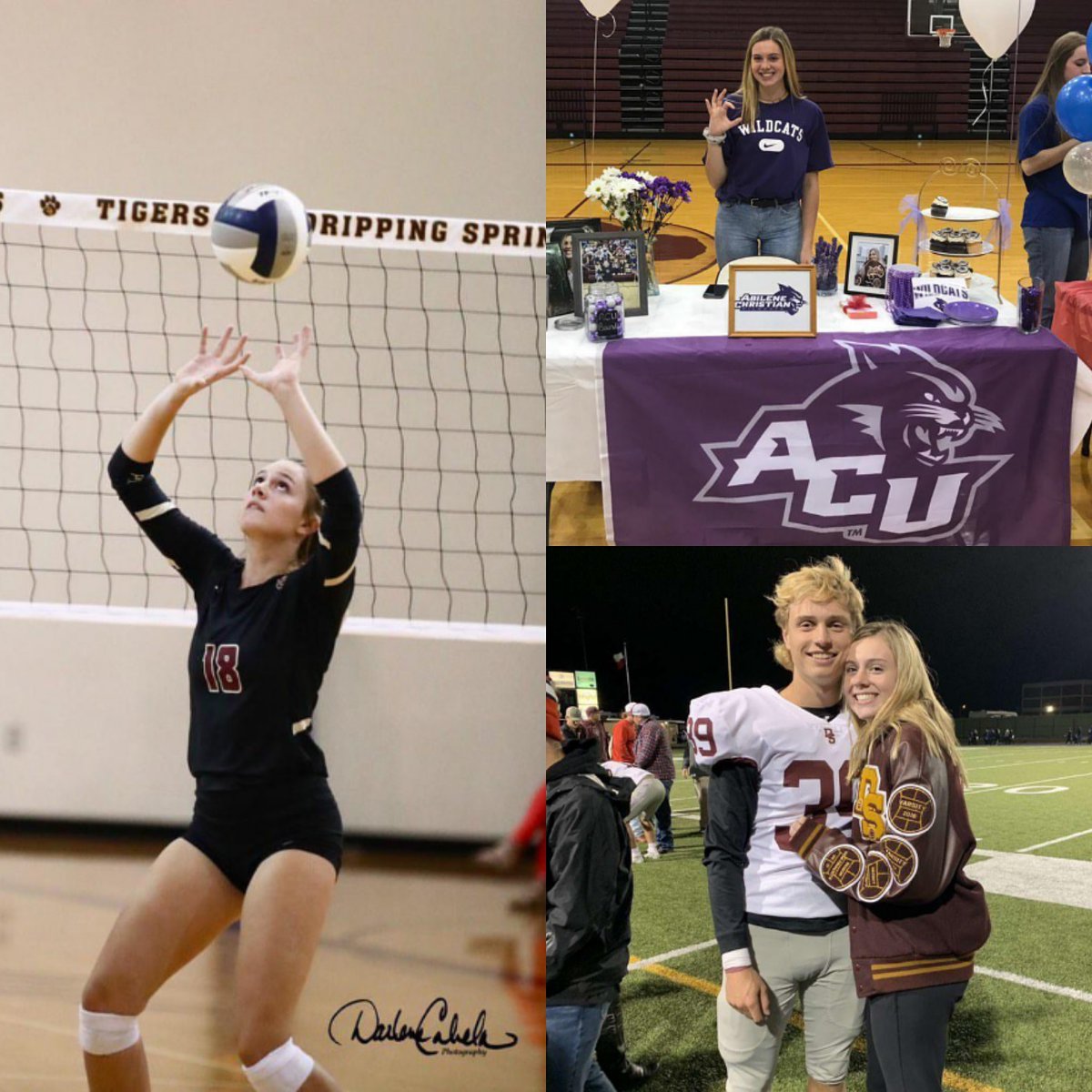 🎉 Birthday S/O #DrippingSprings RS/Setter Sarah Nading ('20) #18, All District 12-5A First Team selection, State 5A Quarterfinalist, signed with #AbileneChristian, Fanstand Fam🎂🐐🐅🏐 [📸: Darlene Cabela]