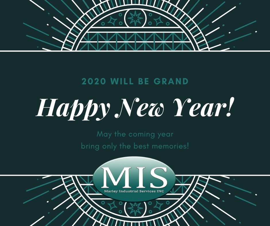 Happy New Year from Marley Industrial Services, Inc. We thank you all for a great year, and look forward to exceeding your expectations this year! #NYE #2020 #sandblasting #painting