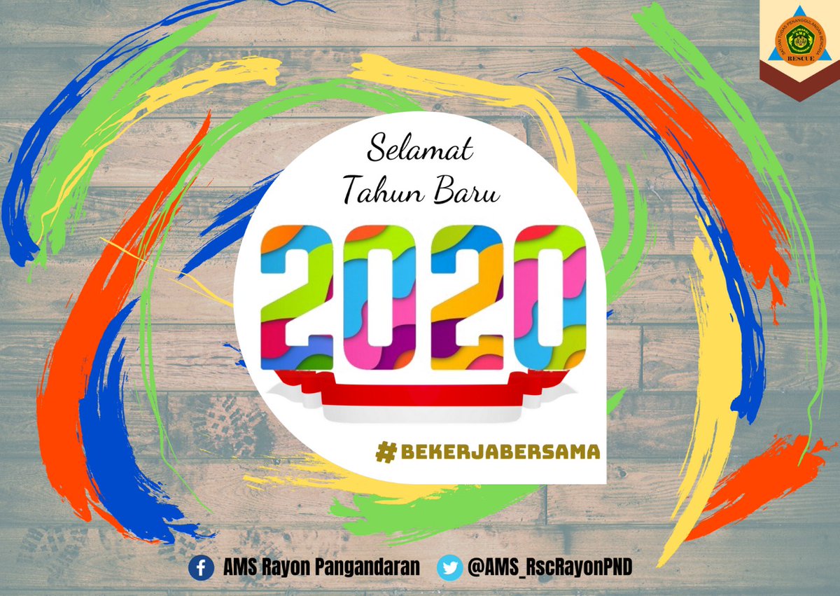 AMS_RscRayonPND's tweet photo. SELAMAT TAHUN BARU 2020.

SEMANGAT #BekerjaBersama 🙏 https://t.co/6cCII505hs