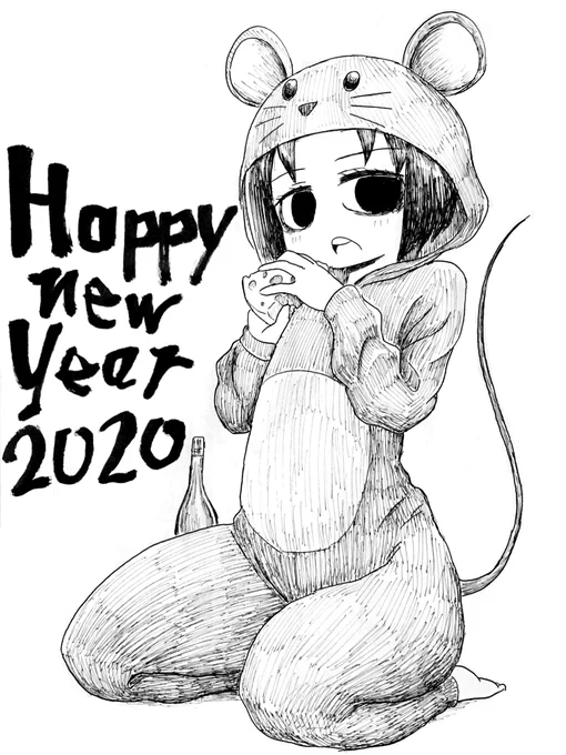 オリキャラで描き初め。
みなさん今年もよろしくお願いします。 