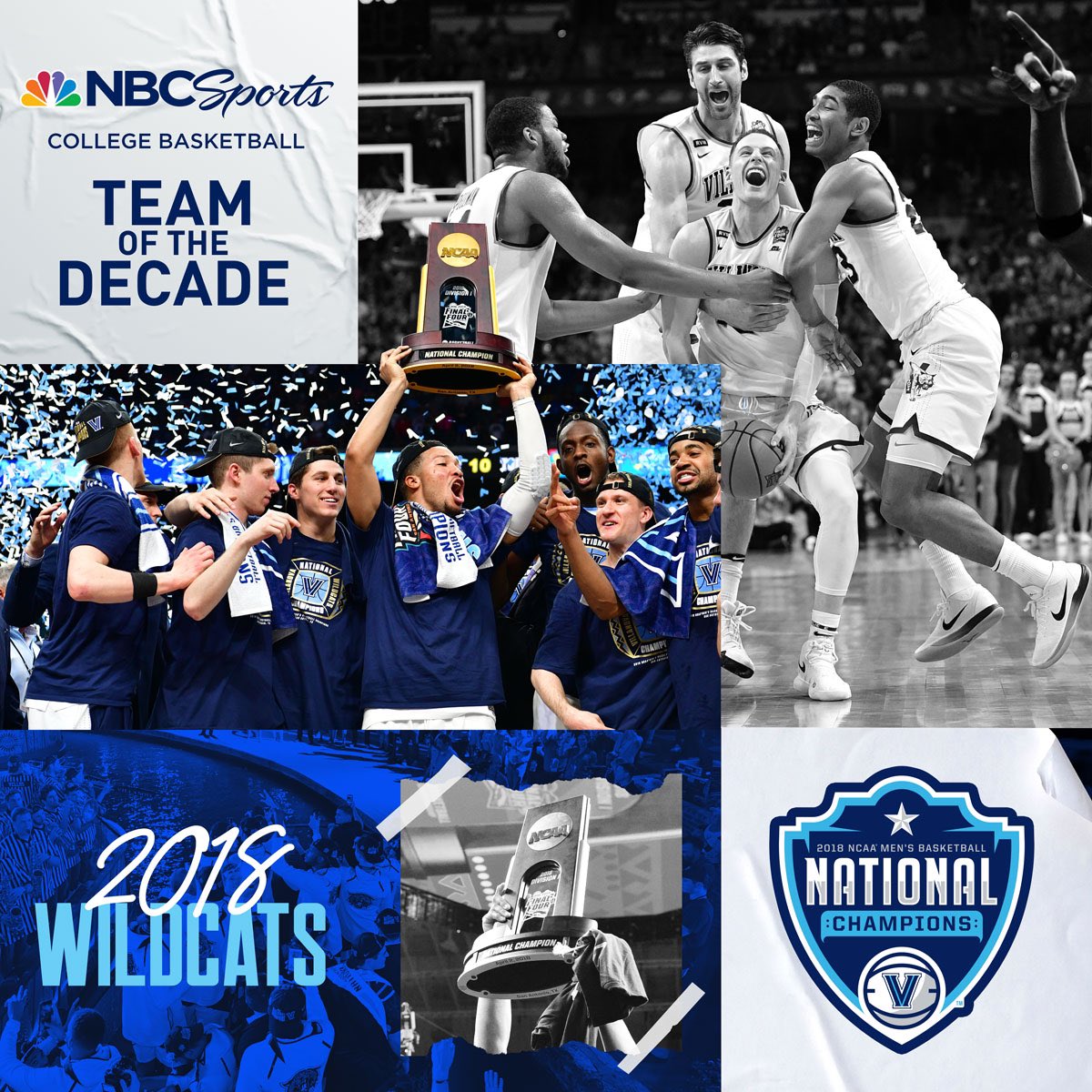 NovaMBB's tweet photo. What a decade it’s been ✌️
Team of the Decade ✔️
Athlete of the Decade ✔️
Coach of the Decade ✔️ https://t.co/z9i0fDBiM6