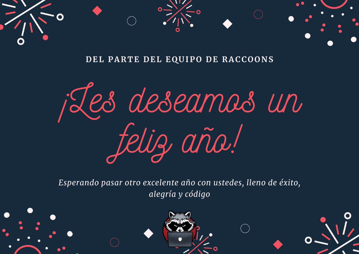 goraccoons's tweet photo. Raccoons.
Gracias por ser parte de esta gran aventura, nuestros mejores deseos, nos vemos en 2020. https://t.co/PiG2WqkPk9