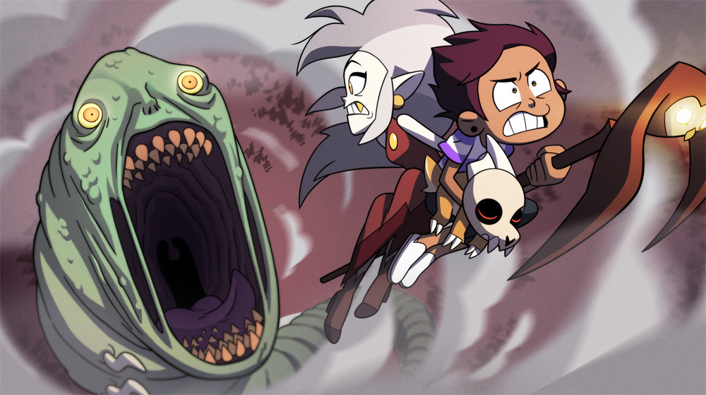 Ck2cartoon 1月10日からアメリカで始まる ディズニー製アニメのオウルハウスは グラビティフォールズのスタッフが制作してて 賞金首になってる魔女と一緒に ホラー的ファンタジー世界で 冒険しつつ 魔法学校に通うという 直撃する人が多そうな内容な上