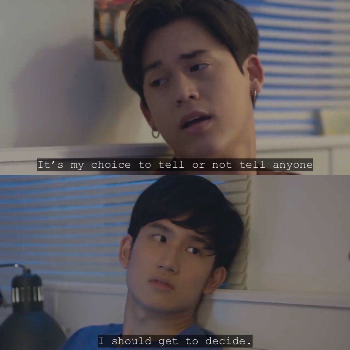 EP12: decision on coming outsimilar message to one from the movie “love, simon”“I'm supposed to be the one that decides when and how and who knows, and how I get to say it, that's supposed to be my thing. You took that away from me!” – Simon