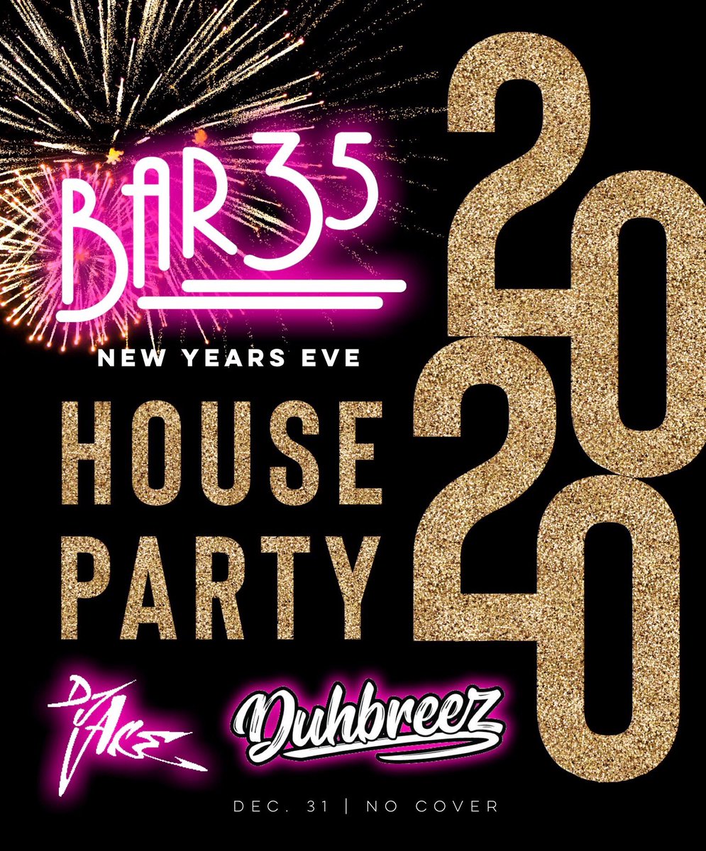 Bar35's tweet photo. Happy New Years Eve! Come ring the New Years with us 😊 Tonight’s lineup DJs: @_dj.ace_ @duhbreez + MC: @roxyotm #NoCover #bar35 #bar35hawaii https://t.co/maNHcn7bk1