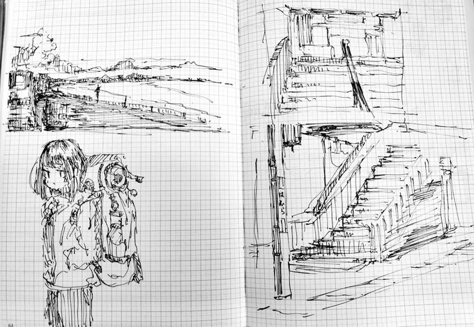 初日の出見に行く電車で初落書きした 