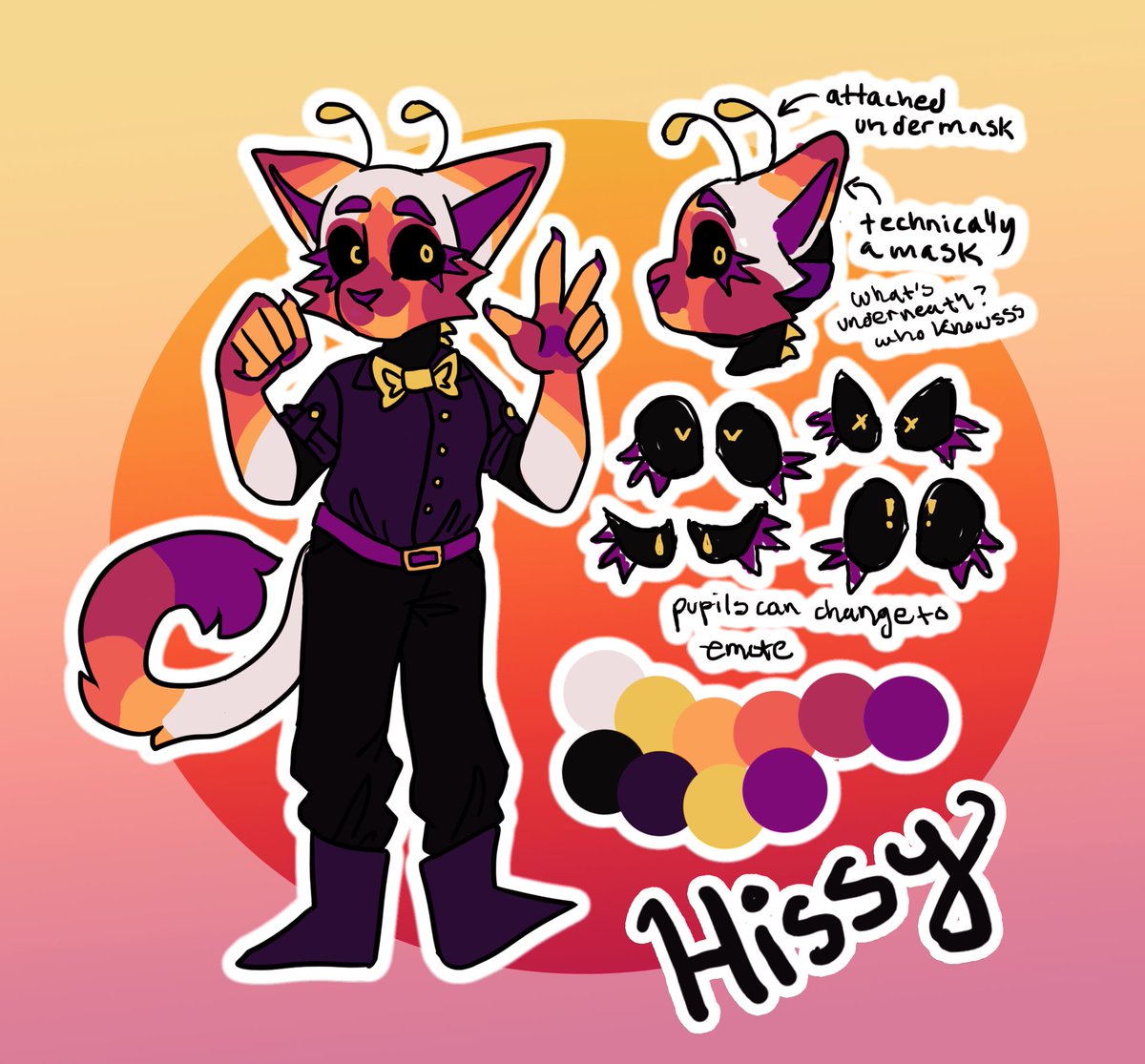 sonderpluto's tweet image. I really admire @jschlattdoodles art so I really wanted to draw their sona! the design is super freaking cool and I had a lot of fun with the patterns &amp;lt;33
(repost because I forgot to fix something 😅)