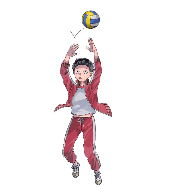 描き初めの腹チラモブくん 