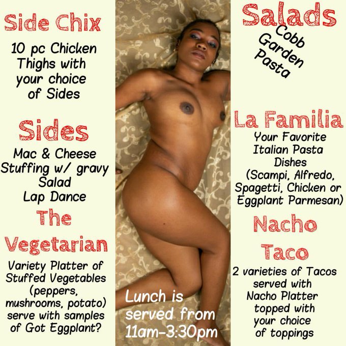 Here's lunch. Book me soon. https://t.co/zuVp4Gw7K0<a href="/tag/diy"class="tags"><span>#diy</span></a><a href="/tag/sleep"class="tags"><span>#sleep</span></a><a href="/tag/thong"class="tags"><span>#thong</span></a>