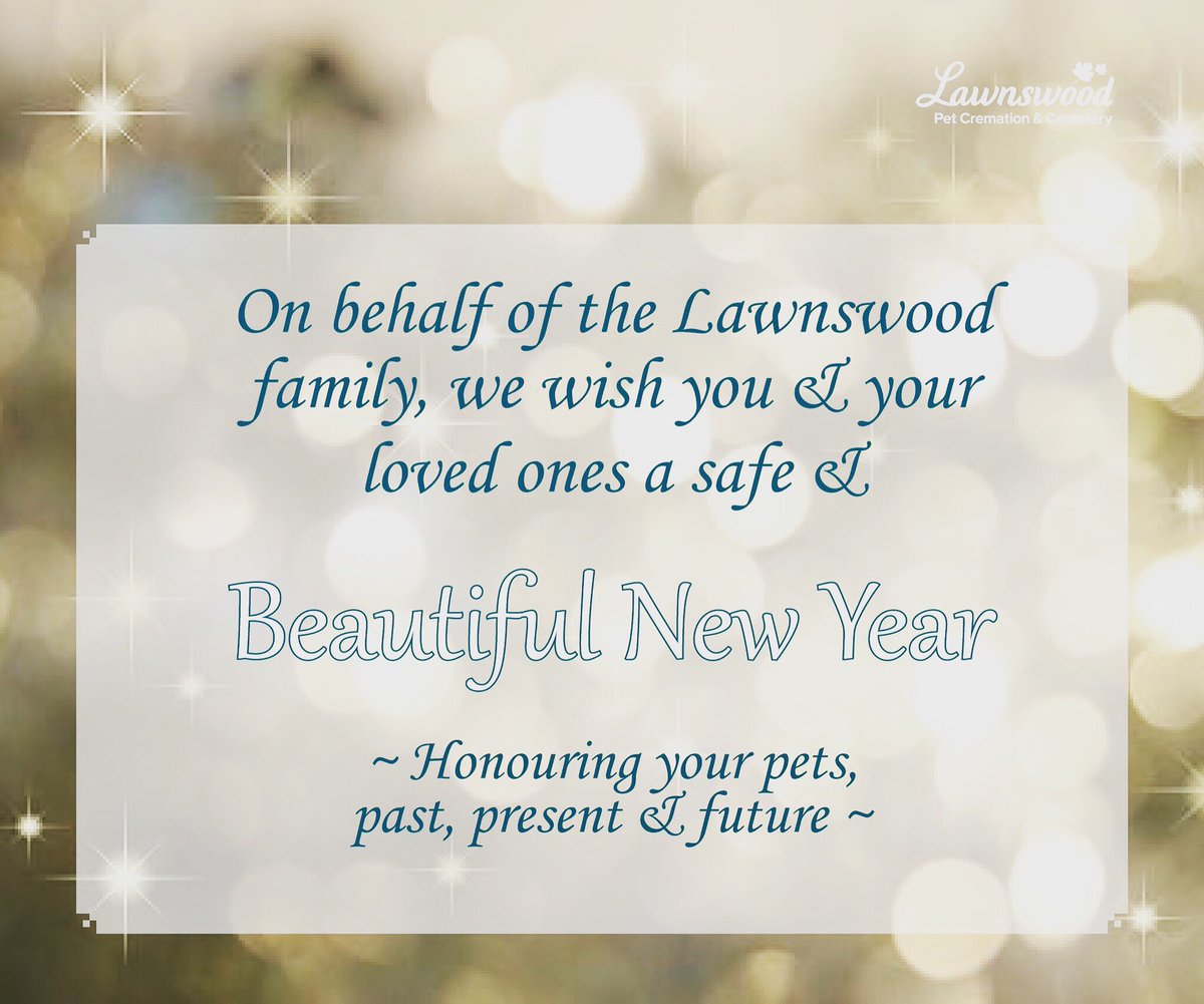 From our family to yours, we would like to wish you a safe &amp; beautiful 2020 💚

#ajourneyofcare #petsarefamily #happynewyear #Lawnswood #honouringpets