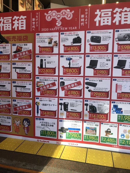 ビックカメラ福袋2020 ビックカメラの福袋中身ネタバレまとめ 当たり ハズレ まとめダネ