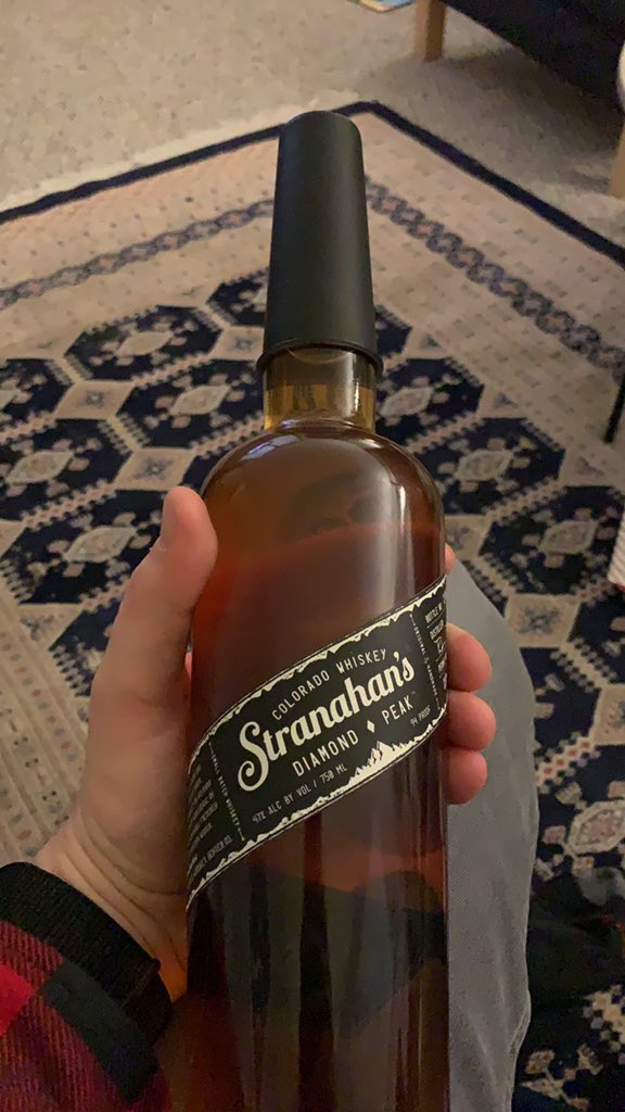 PDCohen206's tweet photo. @Stranahans was hoping to ring in the new year with your whiskey but can’t get the cap off. Total disappointment https://t.co/XgymF120oa