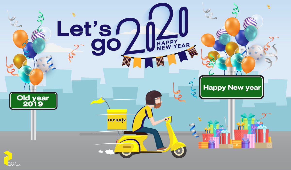 PlusEduplex's tweet photo. สวัสดีปีใหม่ 2020 🎉🎊
┏┓┏┓｡･ﾟﾟ･｡
┃┗┛ appy☆
┃┏┓┃　New☆
┗┛┗┛ Year*☆  เริ่มต้นปีใหม่ด้วยรอยยิ้มและความสุขกันนะคะ ขอให้ทุกท่านมีความสุขตลอดทั้งปีนี้ คิดสิ่งใดขอให้สมความปรารถนา ร่ำรวยเงินทองตลอดไป ❤❤ 
#pluseduplex https://t.co/VnNcfM9ghm
